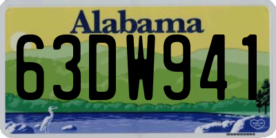 AL license plate 63DW941