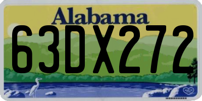AL license plate 63DX272
