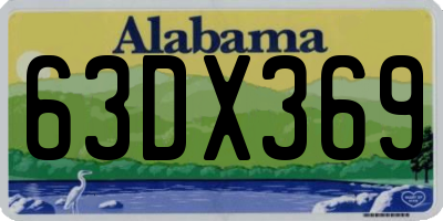 AL license plate 63DX369