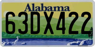 AL license plate 63DX422