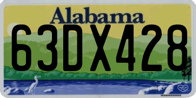 AL license plate 63DX428