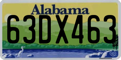 AL license plate 63DX463