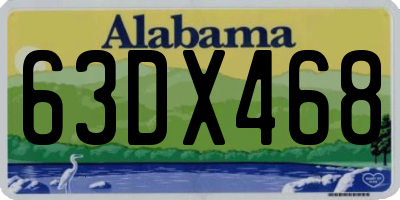 AL license plate 63DX468