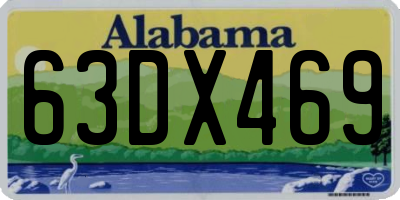 AL license plate 63DX469