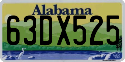 AL license plate 63DX525