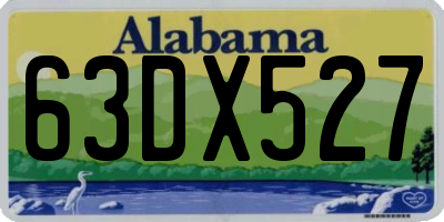 AL license plate 63DX527