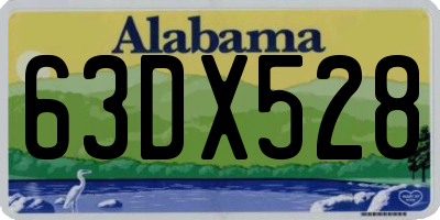AL license plate 63DX528