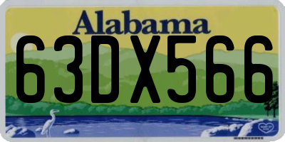 AL license plate 63DX566