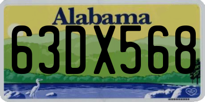 AL license plate 63DX568