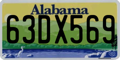 AL license plate 63DX569