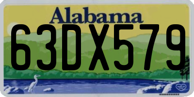 AL license plate 63DX579
