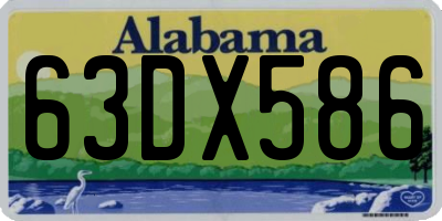 AL license plate 63DX586