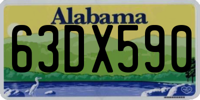 AL license plate 63DX590