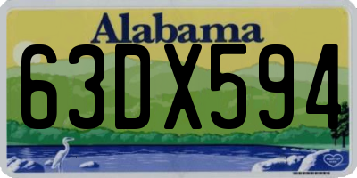 AL license plate 63DX594