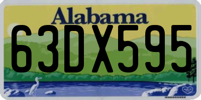 AL license plate 63DX595