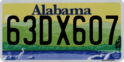 AL license plate 63DX607