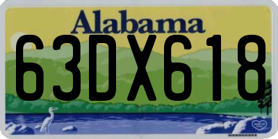 AL license plate 63DX618