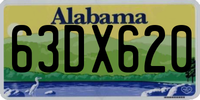 AL license plate 63DX620