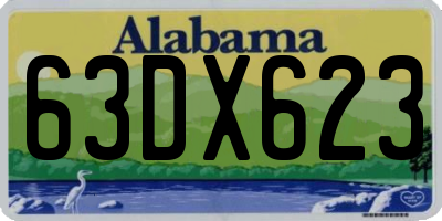 AL license plate 63DX623