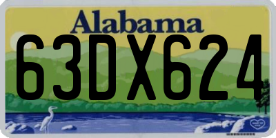 AL license plate 63DX624