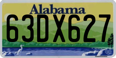 AL license plate 63DX627