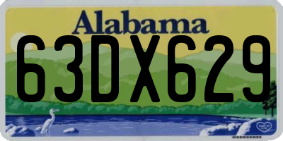 AL license plate 63DX629