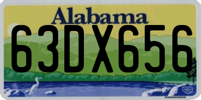 AL license plate 63DX656