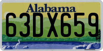 AL license plate 63DX659