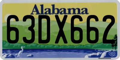 AL license plate 63DX662