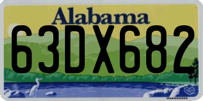 AL license plate 63DX682