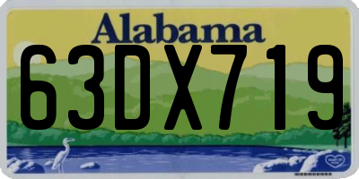 AL license plate 63DX719