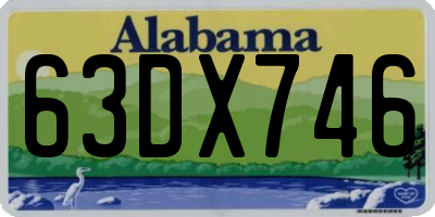 AL license plate 63DX746