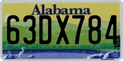 AL license plate 63DX784