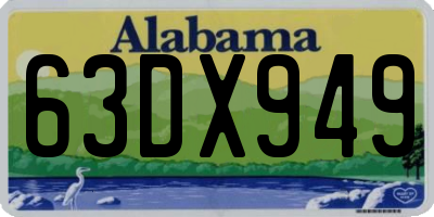 AL license plate 63DX949