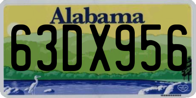 AL license plate 63DX956