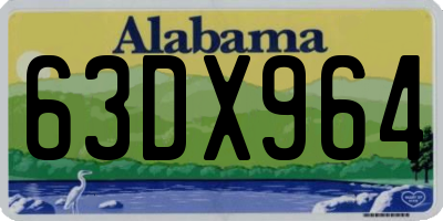 AL license plate 63DX964