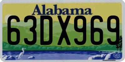 AL license plate 63DX969