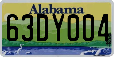 AL license plate 63DY004