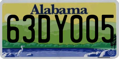 AL license plate 63DY005