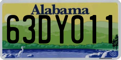 AL license plate 63DY011