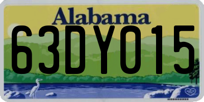 AL license plate 63DY015