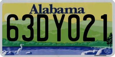 AL license plate 63DY021