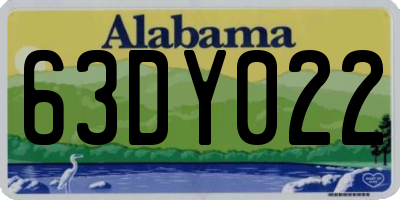 AL license plate 63DY022