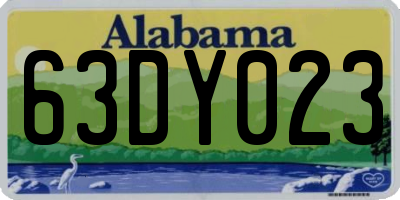 AL license plate 63DY023