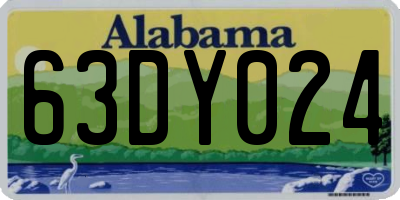 AL license plate 63DY024