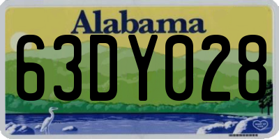 AL license plate 63DY028