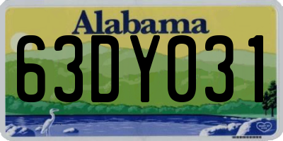 AL license plate 63DY031