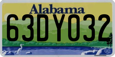 AL license plate 63DY032