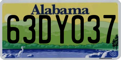 AL license plate 63DY037