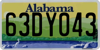 AL license plate 63DY043